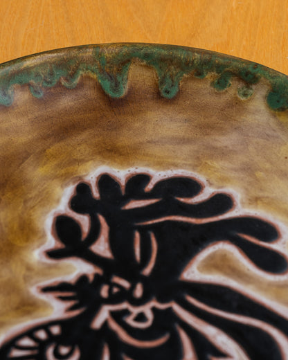 Ceramic plate, Jean Lurçat, 1950s