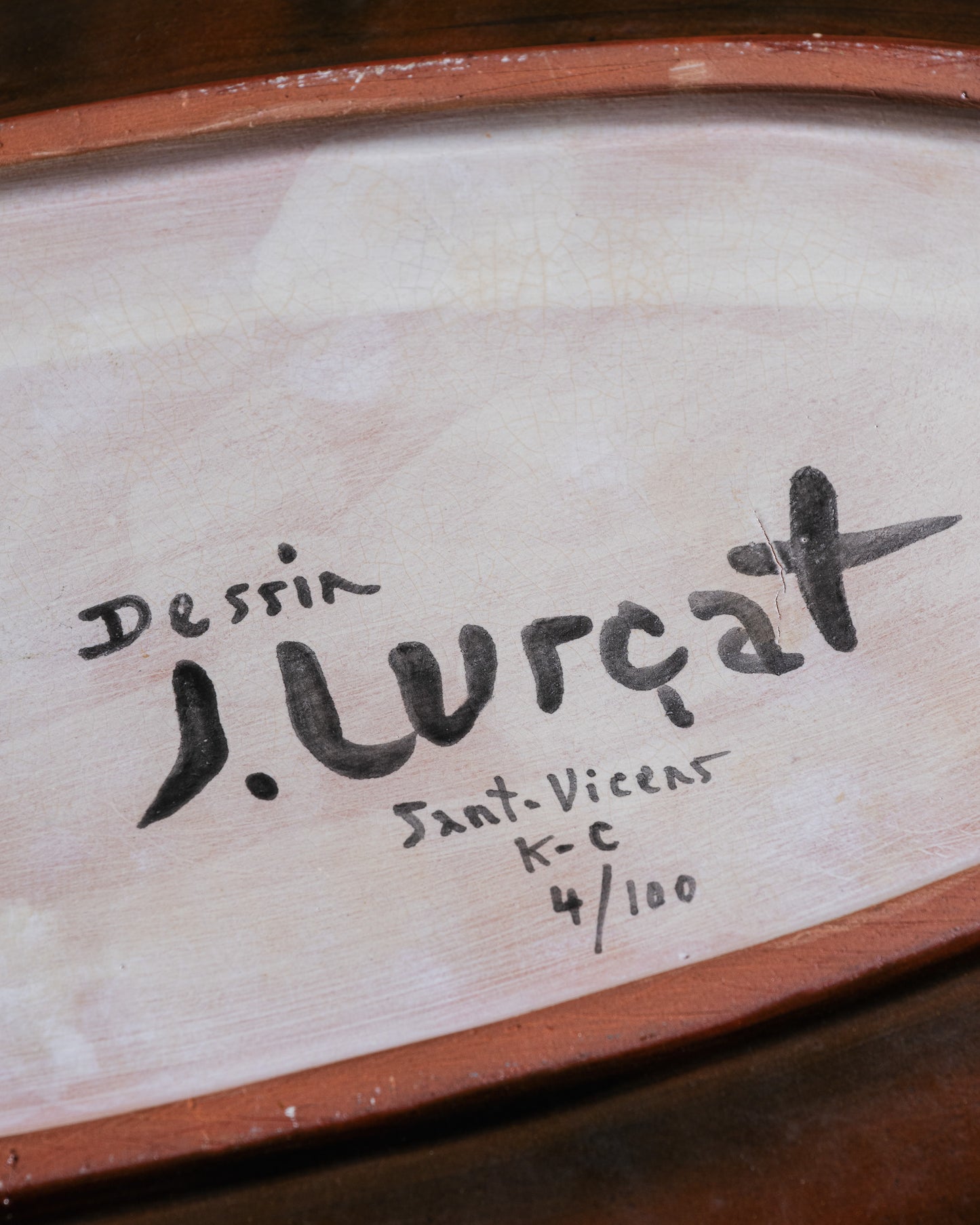 Ceramic plate, Jean Lurçat, 1950s