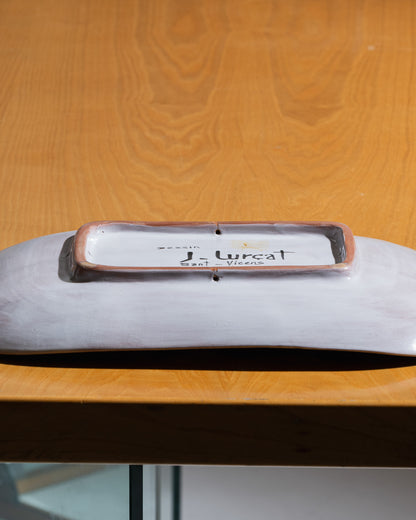 RECTANGULAR CERAMIC DISH, JEAN LURÇAT, 1950s