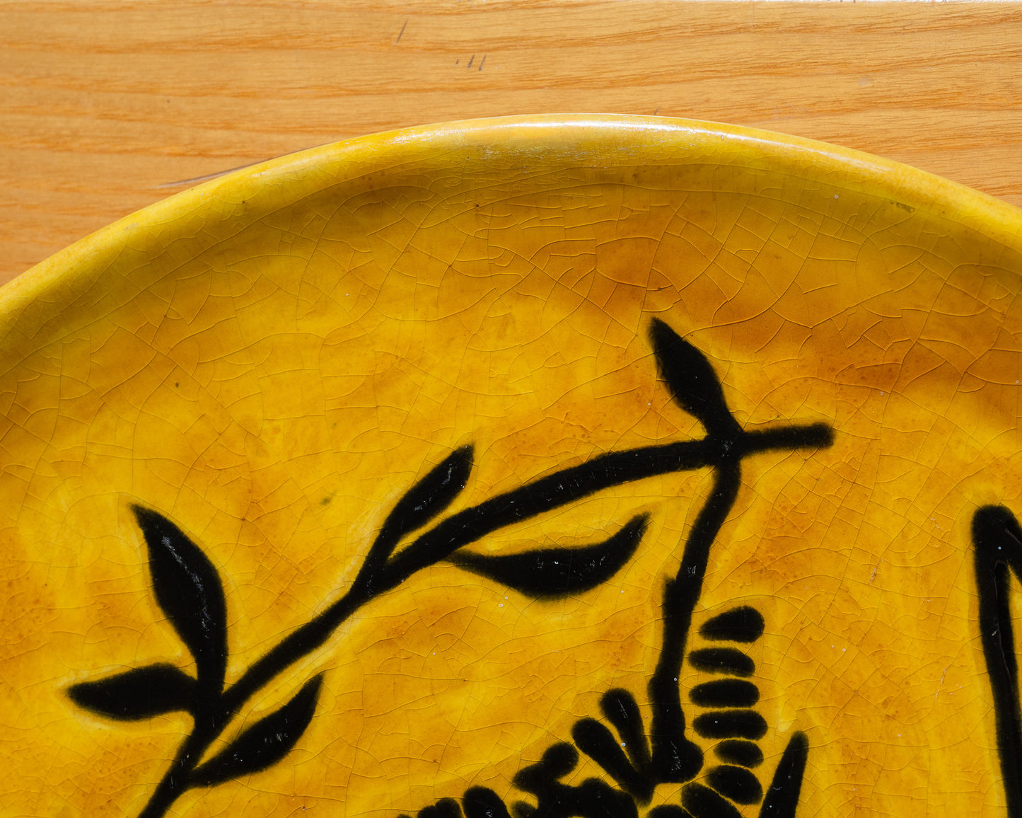 PLAT ROND EN CÉRAMIQUE, JEAN LURÇAT, 1950s