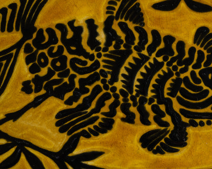 PLAT ROND EN CÉRAMIQUE, JEAN LURÇAT, 1950s