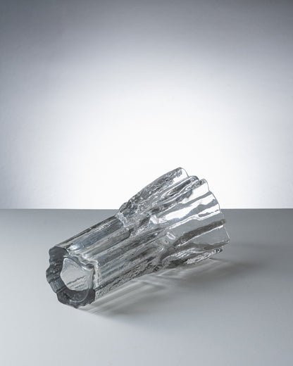 VASE EN VERRE MOULÉ, TAPIO WIRKKALA, 1970s