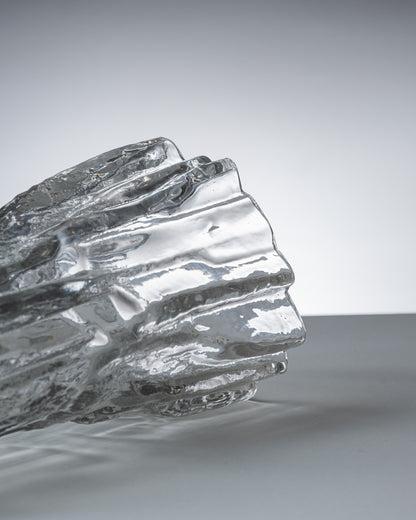 VASE EN VERRE MOULÉ, TAPIO WIRKKALA, 1970s