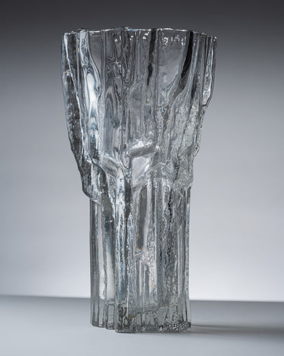 VASE EN VERRE MOULÉ, TAPIO WIRKKALA, 1970s