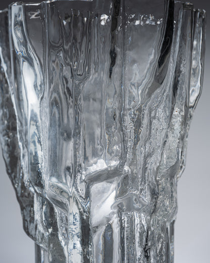 VASE EN VERRE MOULÉ, TAPIO WIRKKALA, 1970s