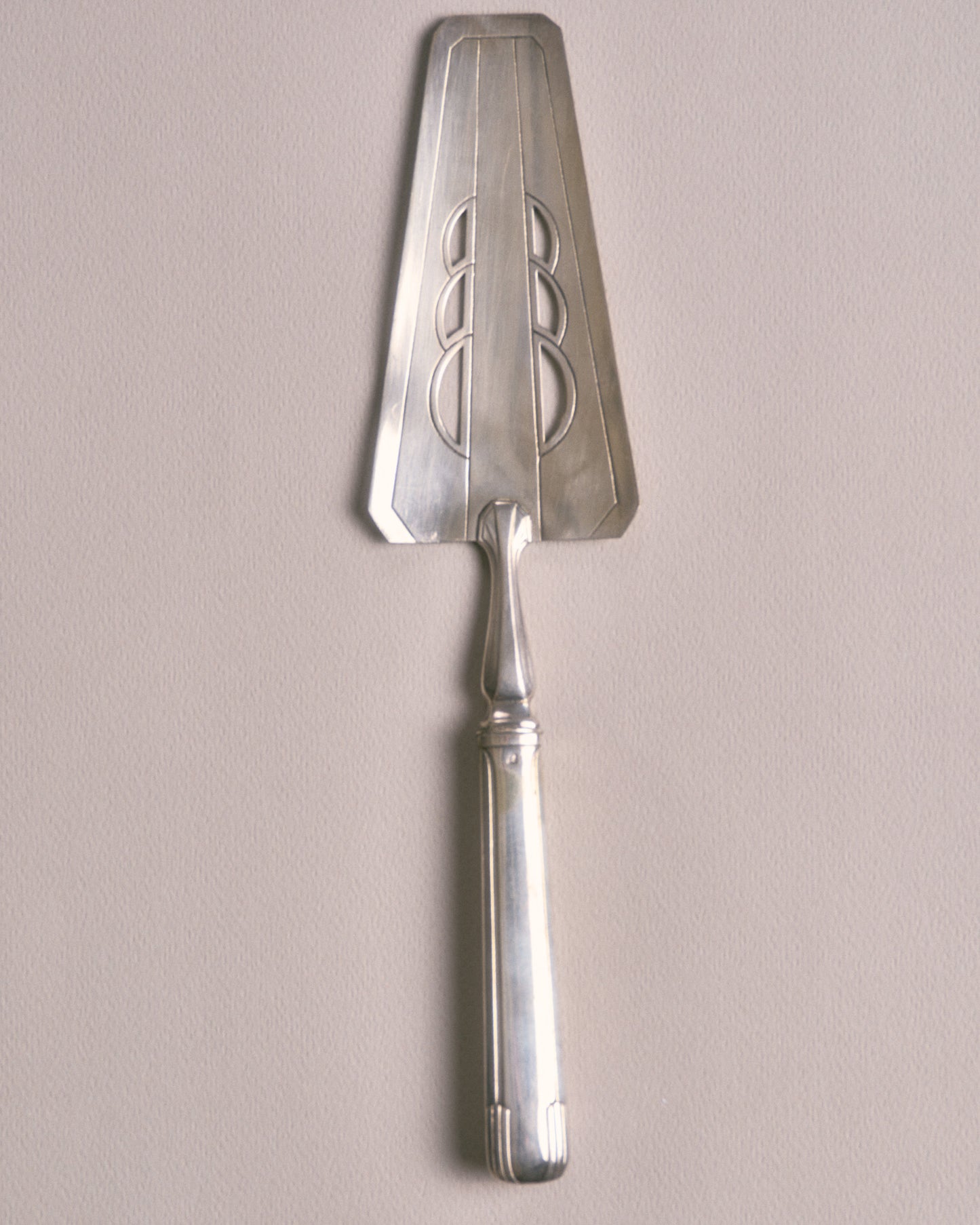 SILVER METAL DESSERT SERVICE, HENRI CARRAUD