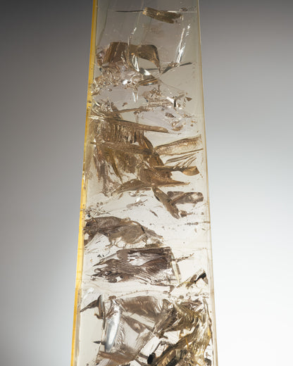 LARGE RESIN OBELISK, GIRAUDON, 1970s