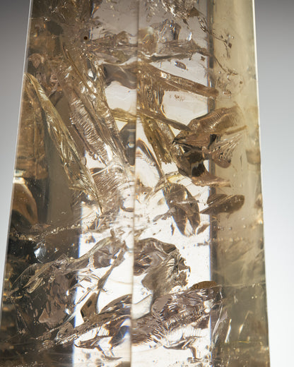 LARGE RESIN OBELISK, GIRAUDON, 1970s