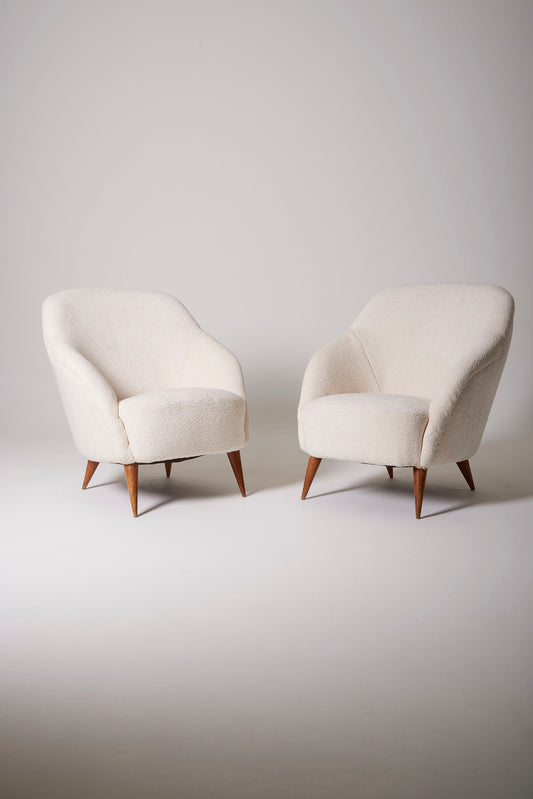 PAIR OF ITALIAN ARMCHAIRS