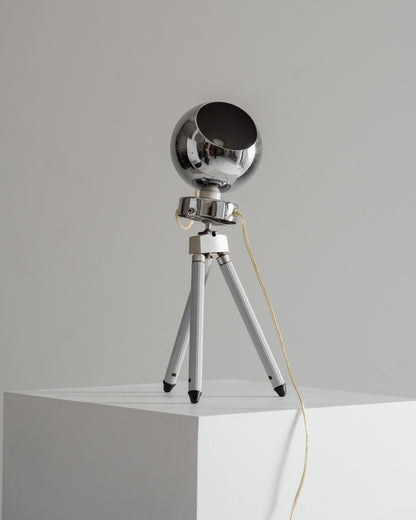 SMALL SPACE AGE METAL LAMP, 1970s