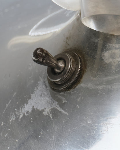 Plexiglass and metal art deco lamp, 1930s