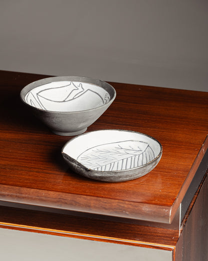 CERAMIC BOWL, JACQUES INNOCENTI, 1950s