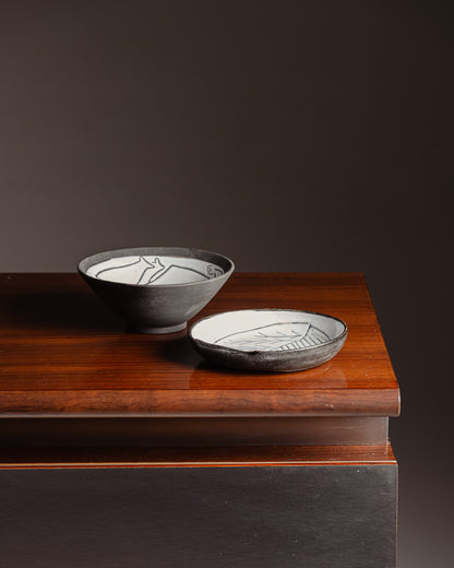 CERAMIC BOWL, JACQUES INNOCENTI, 1950s