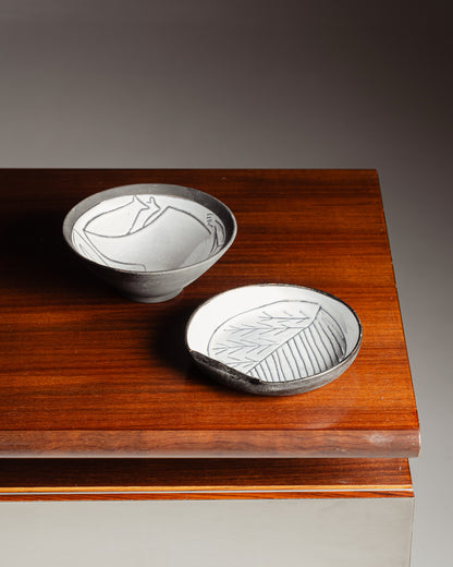 CERAMIC BOWL, JACQUES INNOCENTI, 1950s