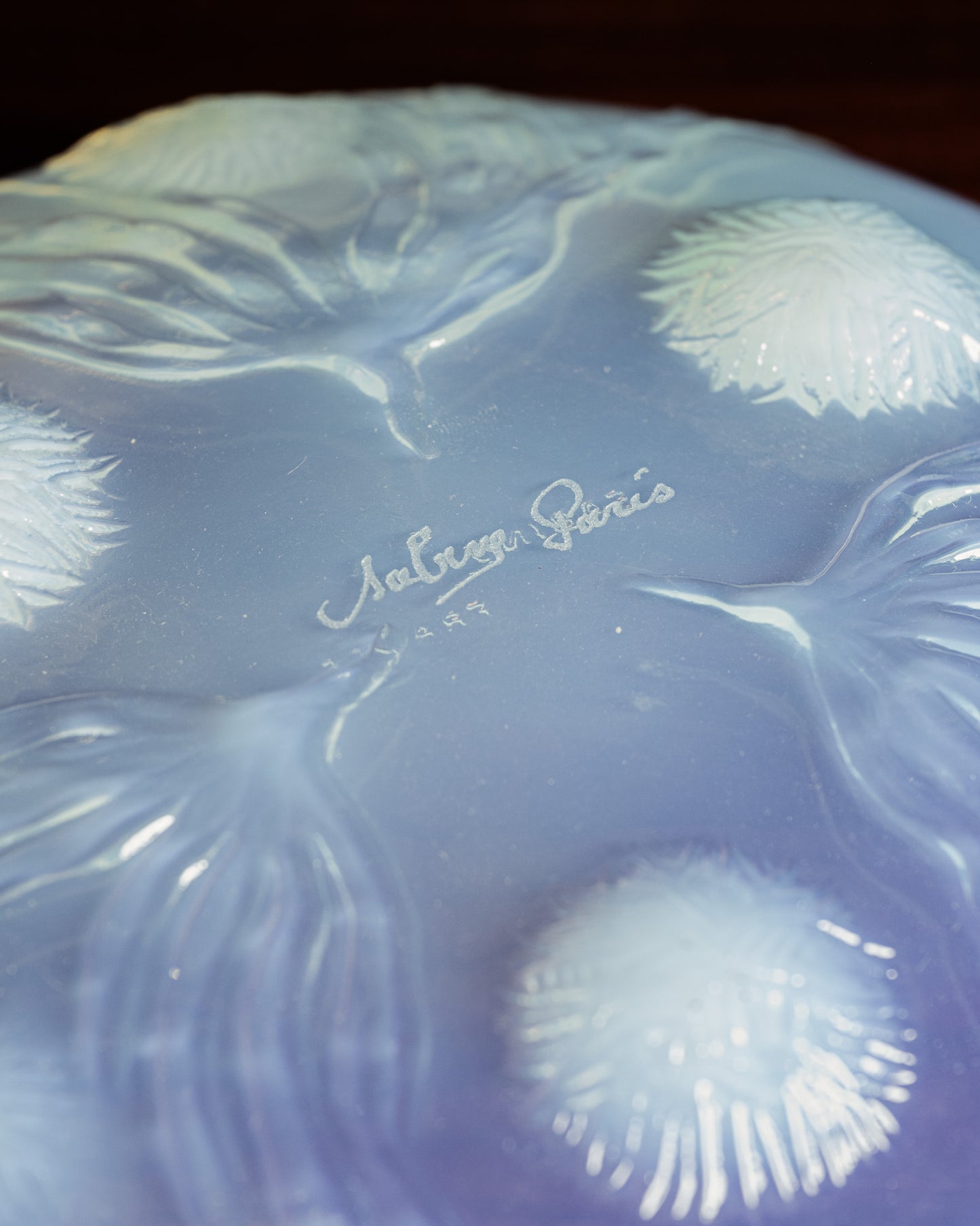 OPALESCENT GLASS BOWL, MARIUS SABINO, 1920s