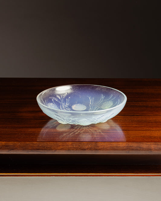 OPALESCENT GLASS BOWL, MARIUS SABINO, 1920s