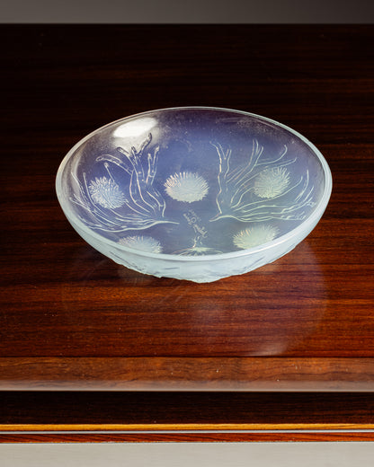 OPALESCENT GLASS BOWL, MARIUS SABINO, 1920s