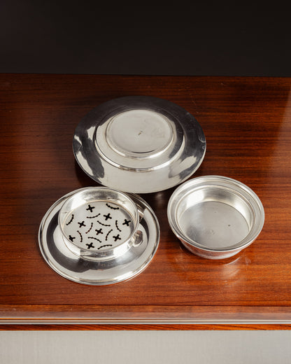 Silver metal butter, Christofle