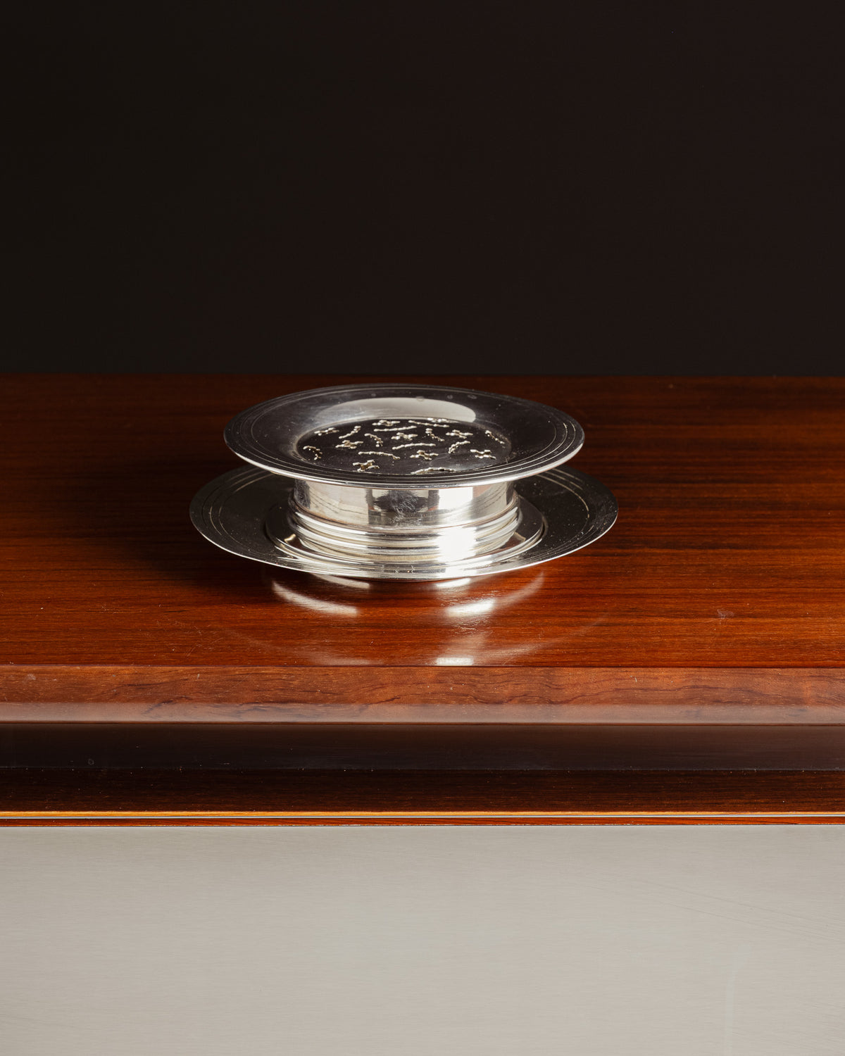 Silver metal butter, Christofle