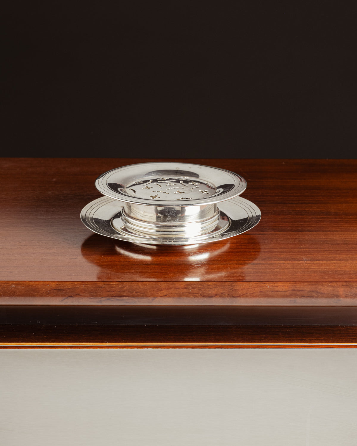 Silver metal butter, Christofle