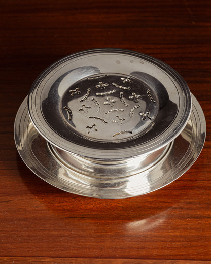 Silver metal butter, Christofle