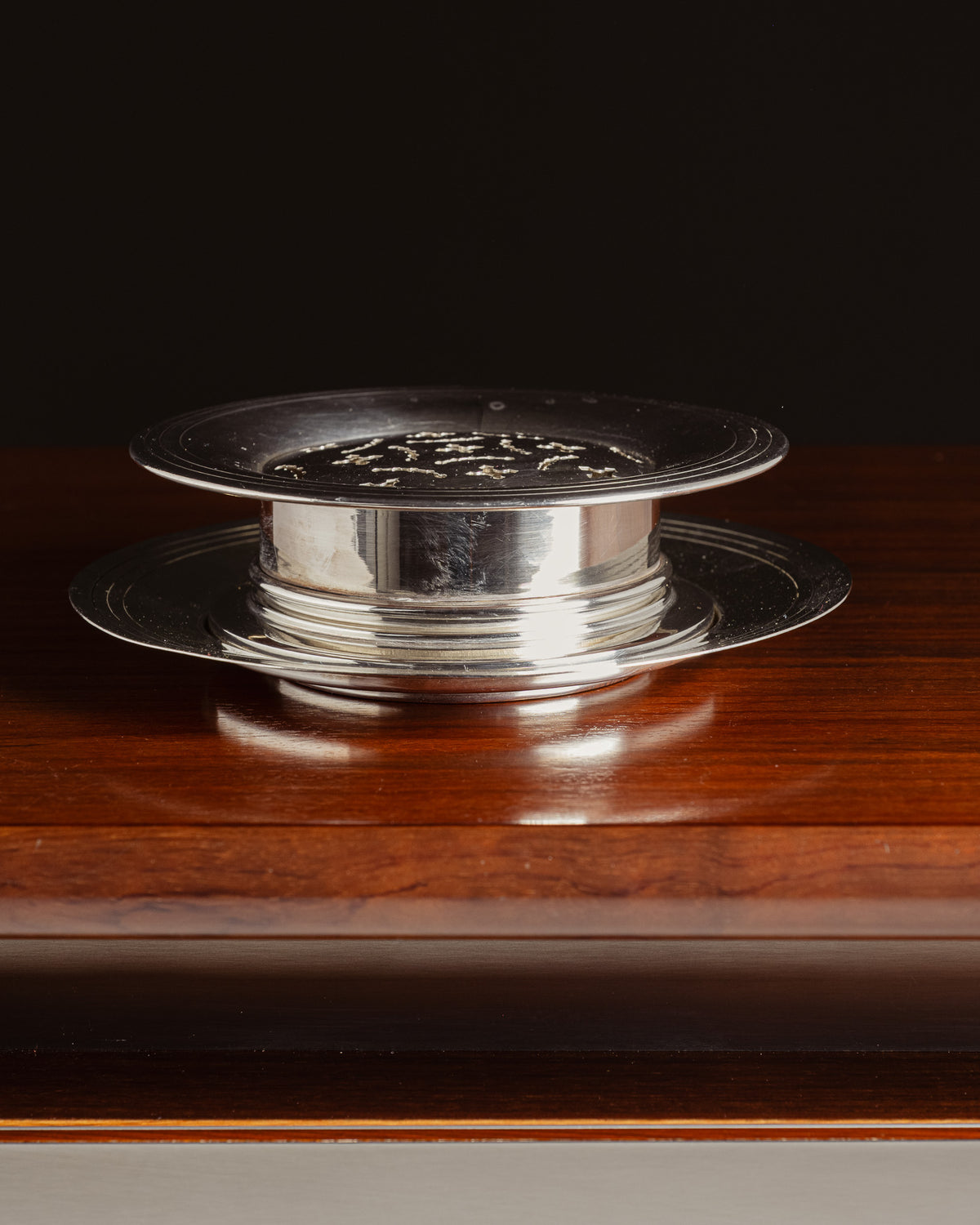 Silver metal butter, Christofle