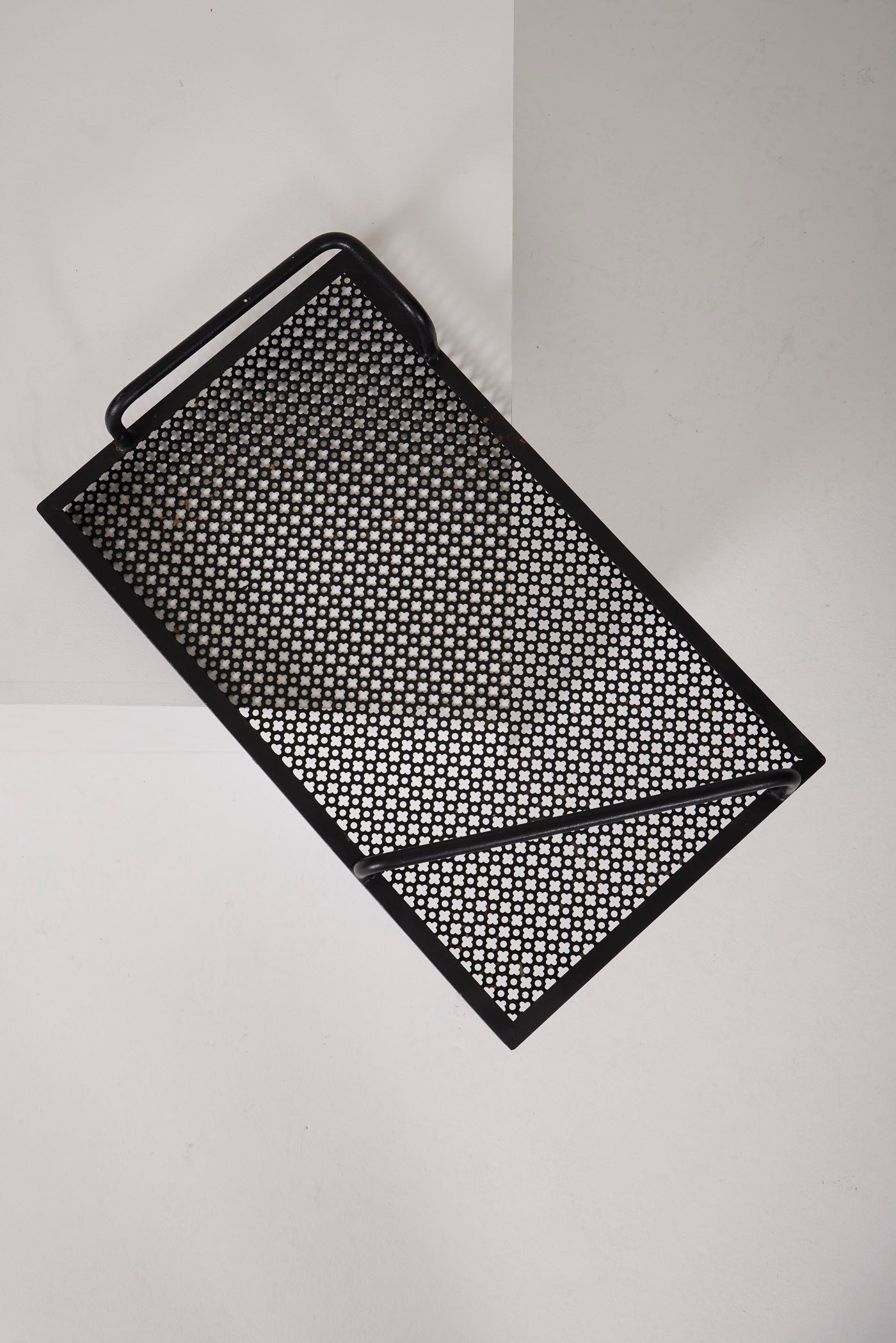 Perforated metal tray 