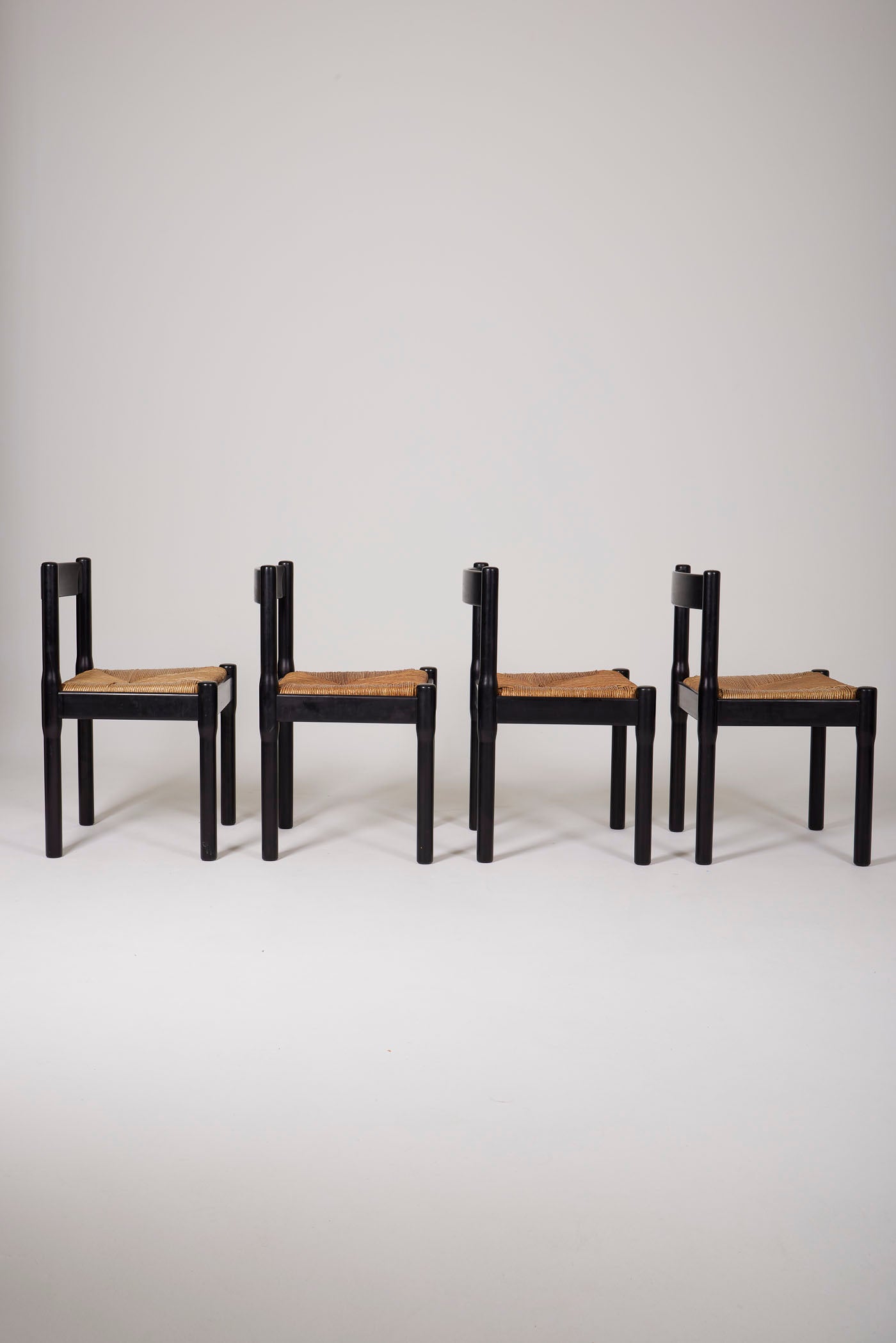 Set of 4 Vico Magistretti chairs