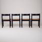 Set of 4 Vico Magistretti chairs