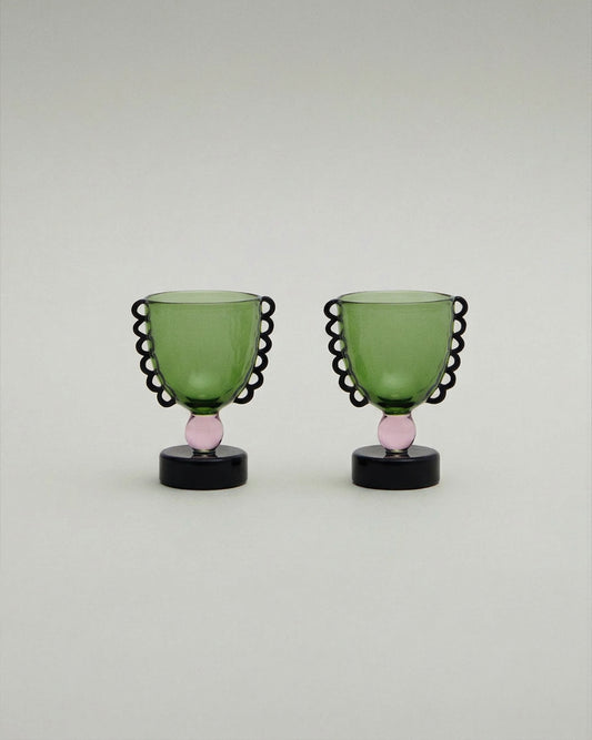 ENSEMBLE DE DEUX COQUETIERS COCO