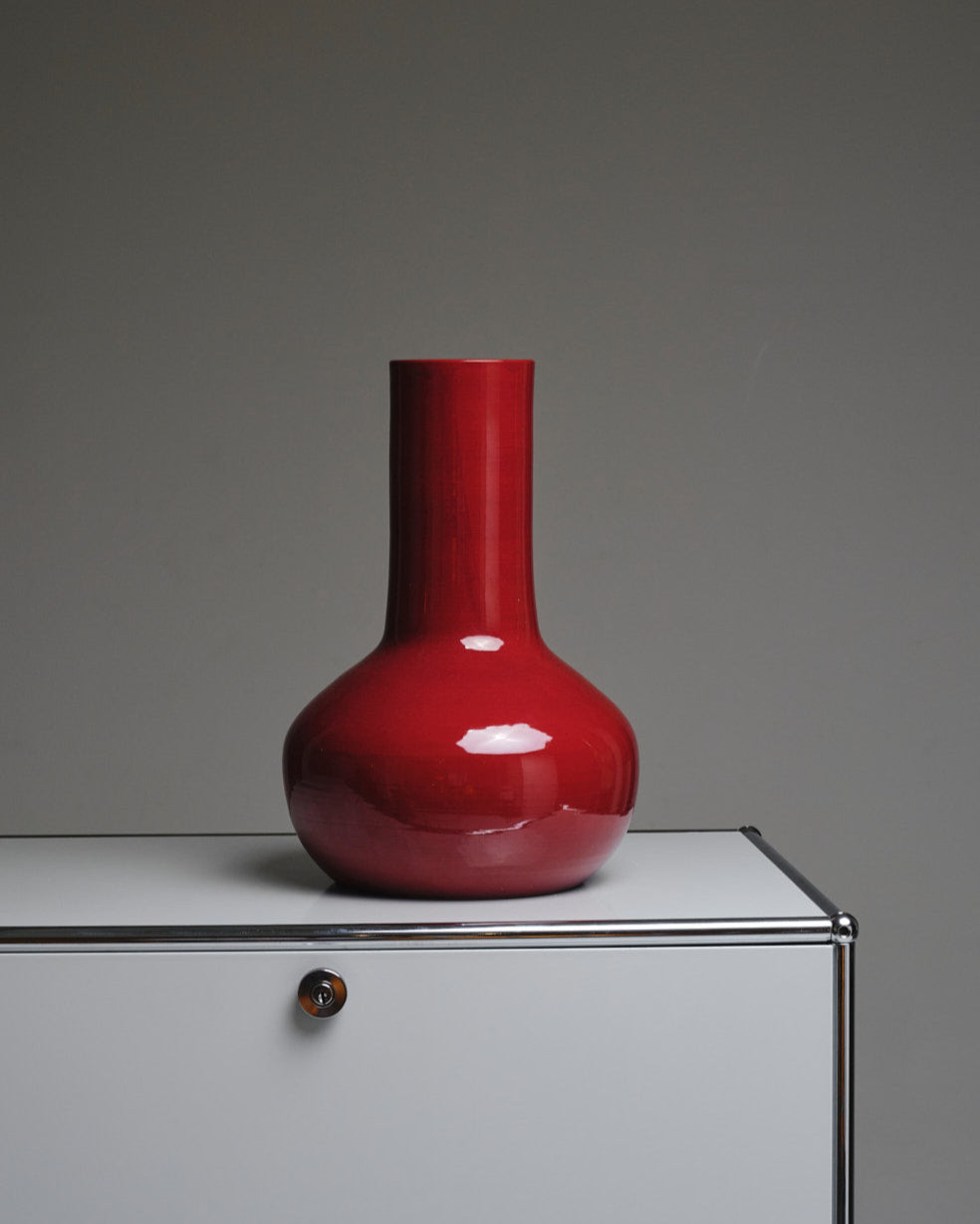 GRAND VASE EN CÉRAMIQUE ROUGE, ROBERT PICAULT, 1960s