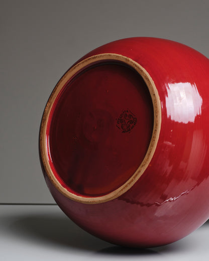 GRAND VASE EN CÉRAMIQUE ROUGE, ROBERT PICAULT, 1960s