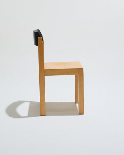 SET DE 6 CHAISES EMPILABLES EN BOIS, 1950s