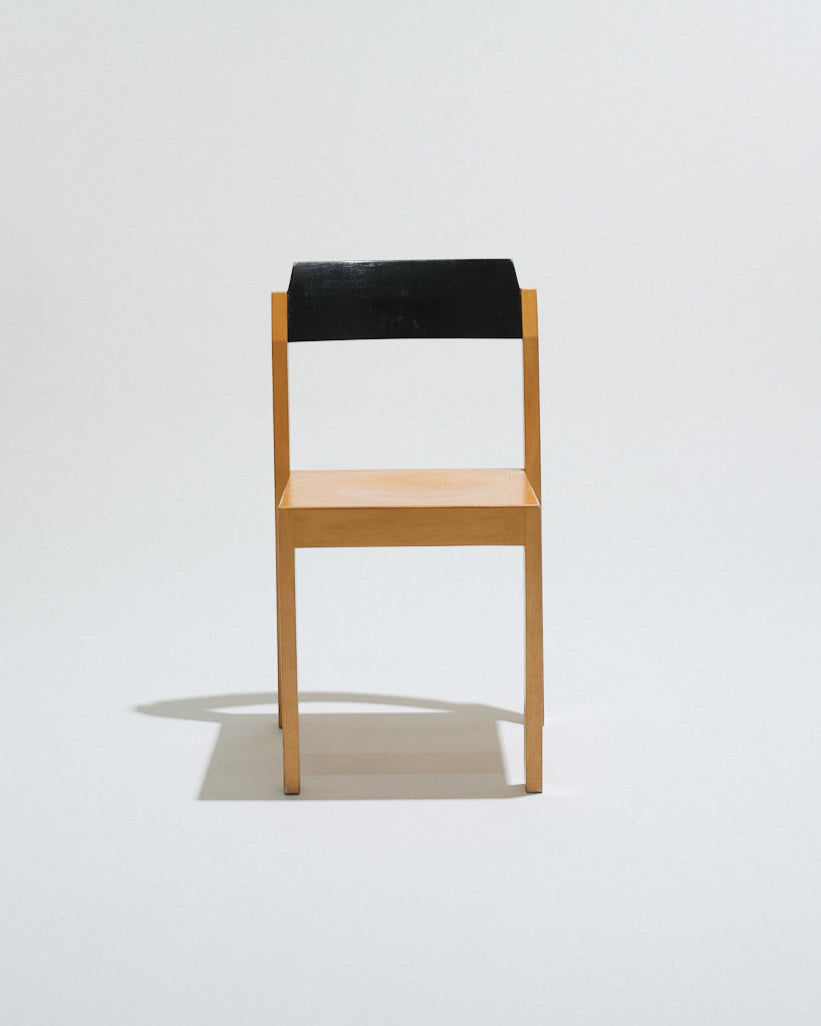 CHAISE EMPILABLE EN BOIS, 1950s