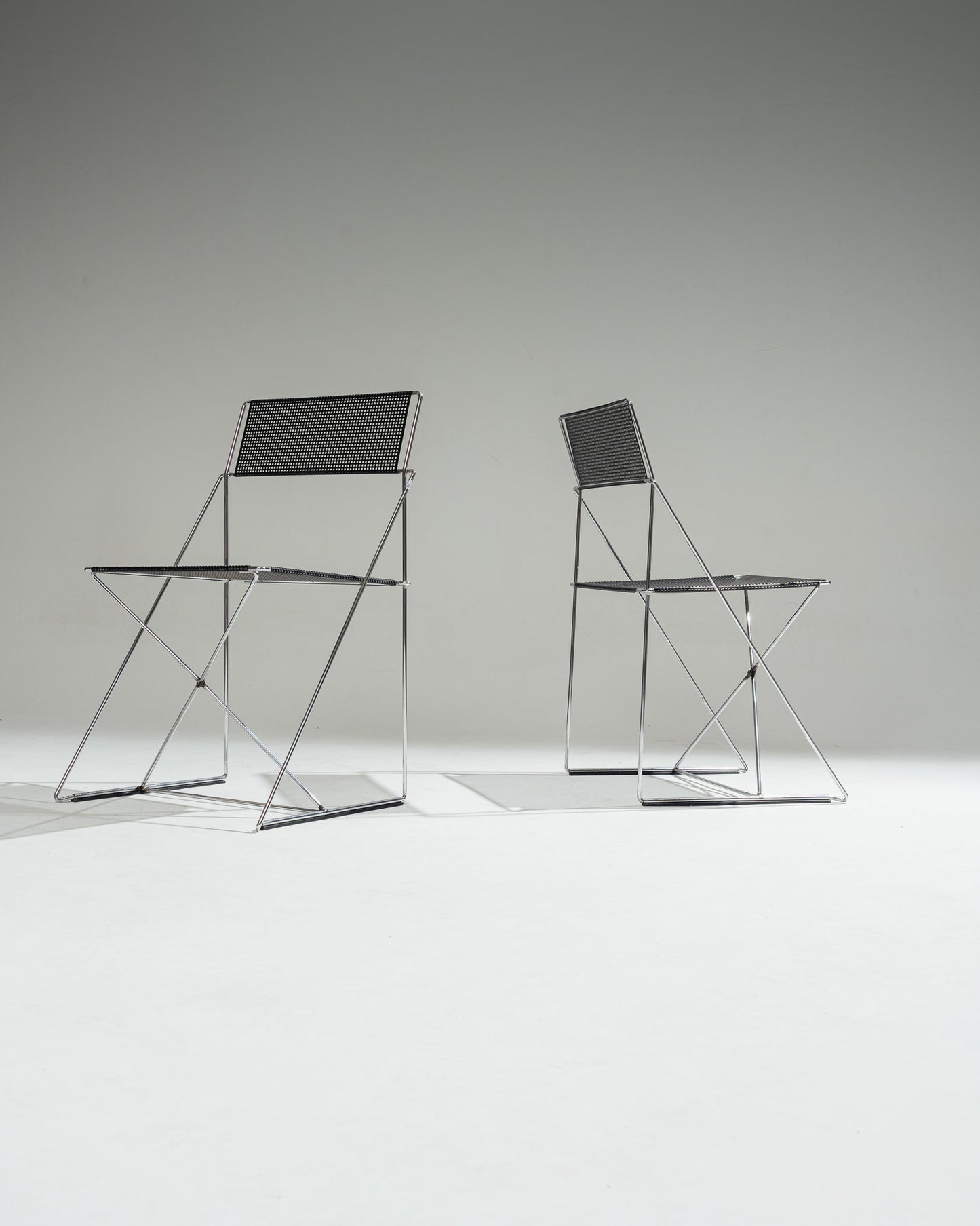 CHAISE EN MÉTAL 'X-LINE', NIELS JORGEN HAUGESEN, 1970s