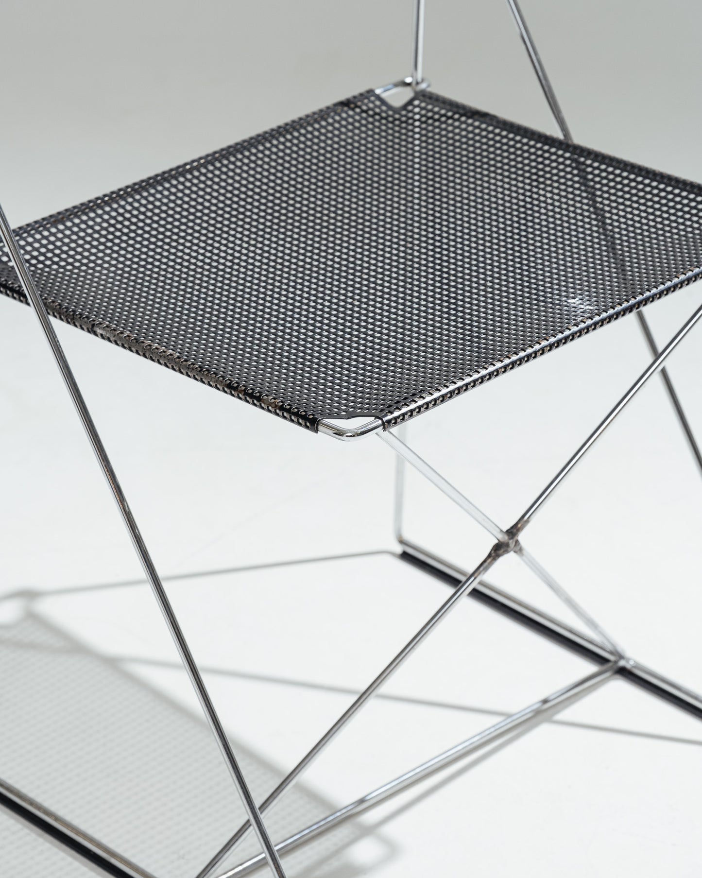 CHAISE EN MÉTAL 'X-LINE', NIELS JORGEN HAUGESEN, 1970s