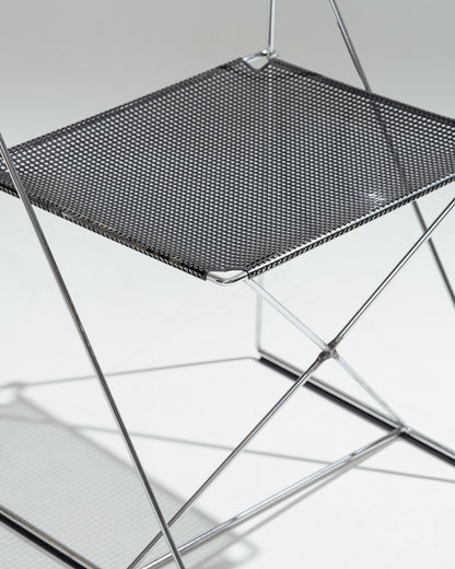 PAIR OF 'X-LINE' CHAIRS, NIELS JORGEN HAUGESEN, 1970s