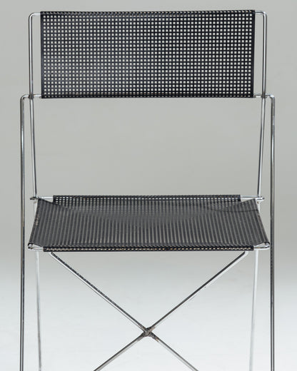PAIR OF 'X-LINE' CHAIRS, NIELS JORGEN HAUGESEN, 1970s