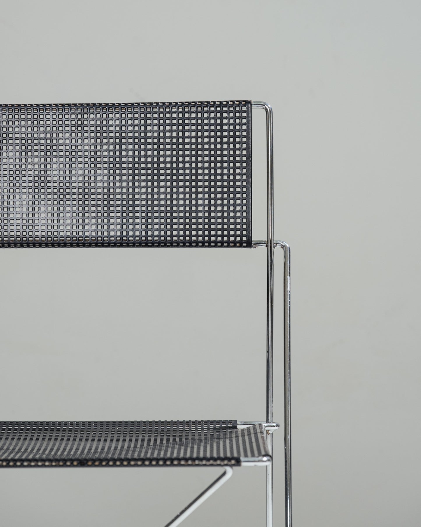 CHAISE EN MÉTAL 'X-LINE', NIELS JORGEN HAUGESEN, 1970s