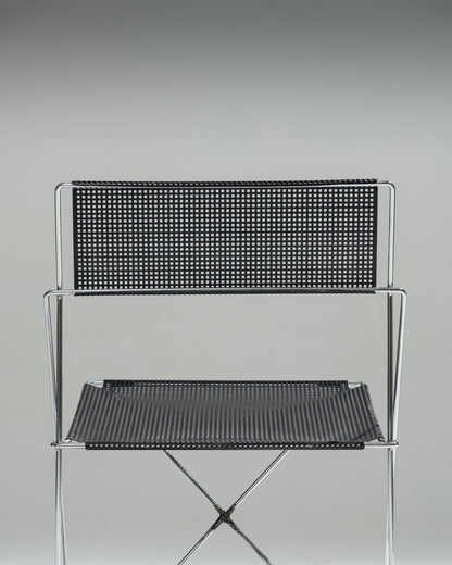 CHAISE EN MÉTAL 'X-LINE', NIELS JORGEN HAUGESEN, 1970s