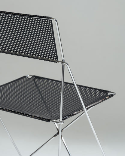 CHAISE EN MÉTAL 'X-LINE', NIELS JORGEN HAUGESEN, 1970s