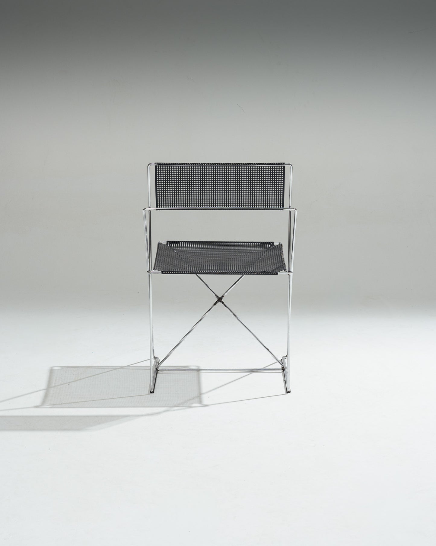 CHAISE EN MÉTAL 'X-LINE', NIELS JORGEN HAUGESEN, 1970s