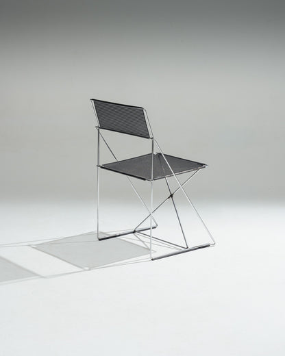 CHAISE EN MÉTAL 'X-LINE', NIELS JORGEN HAUGESEN, 1970s