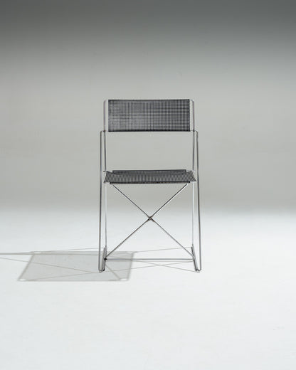 CHAISE EN MÉTAL 'X-LINE', NIELS JORGEN HAUGESEN, 1970s