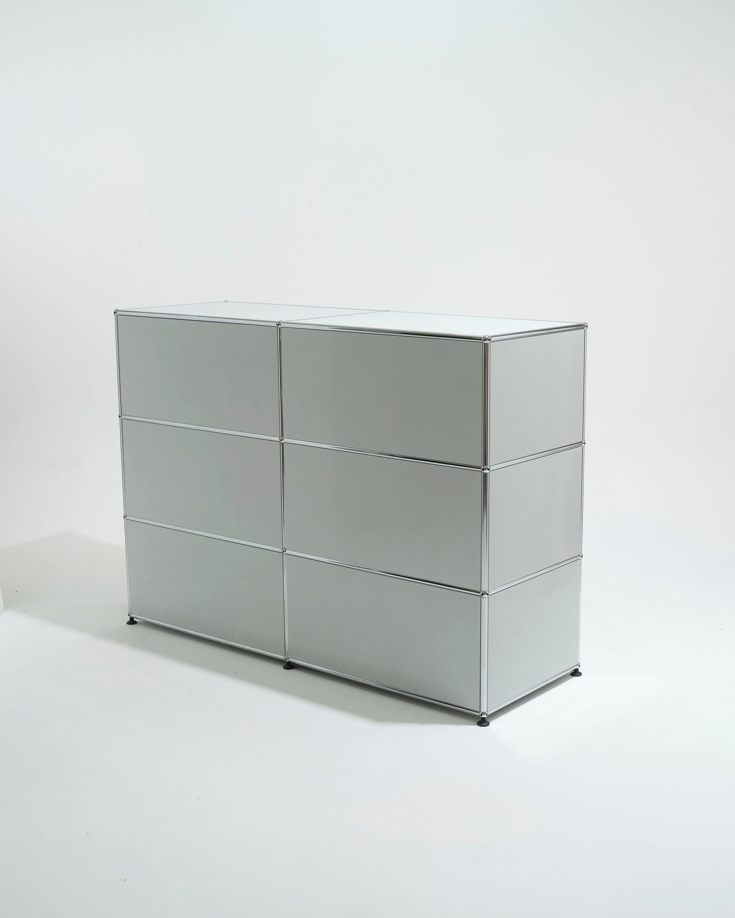 USM Haller metal storage unit, 6 modules, 2000s