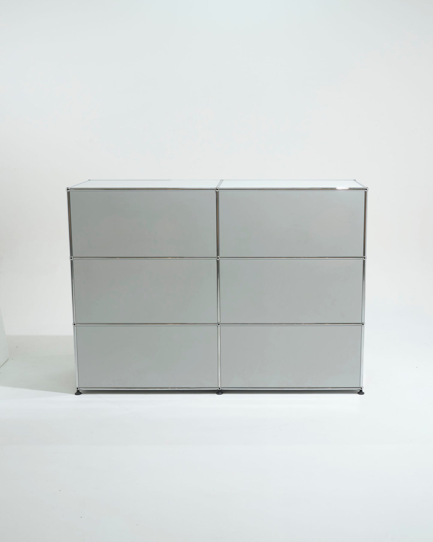 USM Haller metal storage unit, 6 modules, 2000s