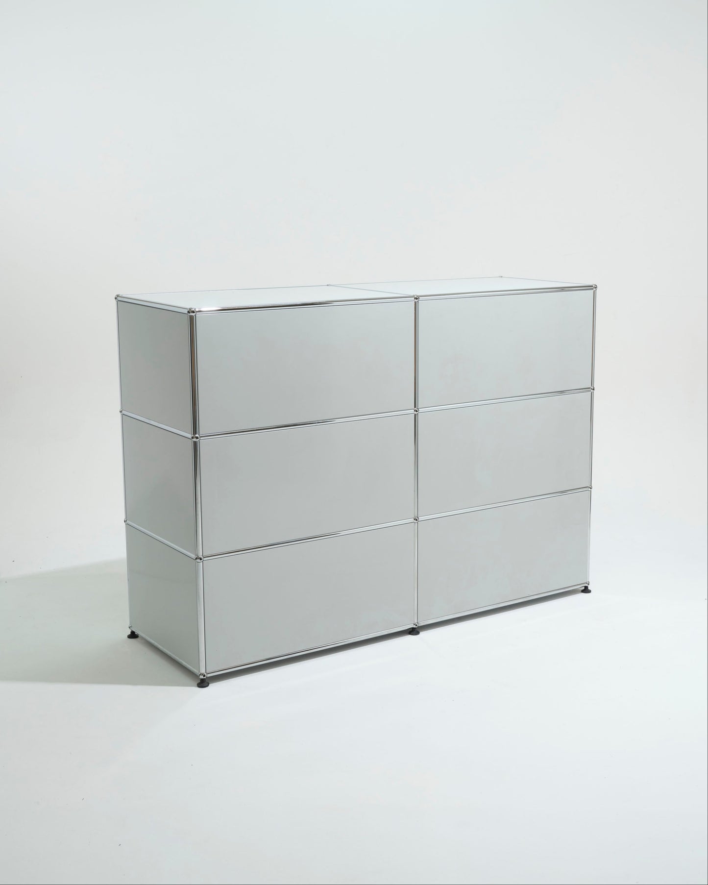 USM Haller metal storage unit, 6 modules, 2000s