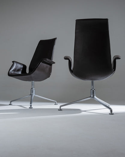 PAIRE DE FAUTEUILS FK 6725, FABRICIUS & KASTHOLMON, 1960s