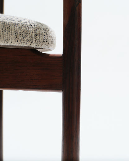 PAIRE DE CHAISES EN PALLISANDRE, HUGO FRANDSEN, 1970s