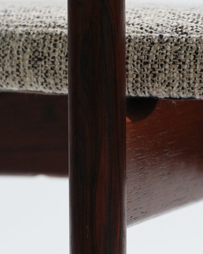 PAIRE DE CHAISES EN PALLISANDRE, HUGO FRANDSEN, 1970s